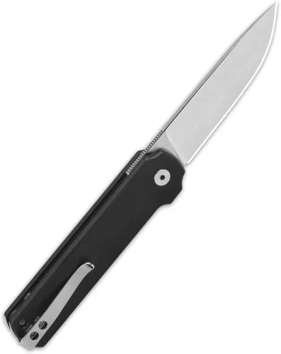 Vista 5 de QSP Lark - Cuchillo de bolsillo plegable, 3.15 pulgadas Sandvik 14C28N Negro