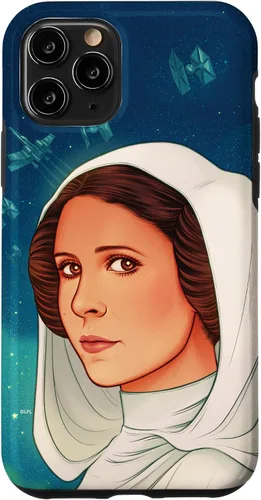 Vista 27 de Funda exclusiva de Star Wars para iPhone 16 con diseño de princesa Leia de Nueva Esperanza