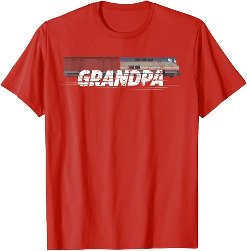 Vista 63 de RC Model Train Shirt Grandpa Train Boxcar HO Scale T-Shirt Negro