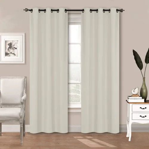 Vista 16 de Better Home Style 2 paneles de cortinas aisladas para cualquier ventana con ojales y ojales 100% opacos, color liso, 2 paneles de 36 pulgadas