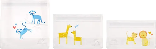 Vista 5 de Marca Amazon – Mama Bear Bolsas reutilizables para aperitivos, con gancho y bucle, talla única, paquete de 18
