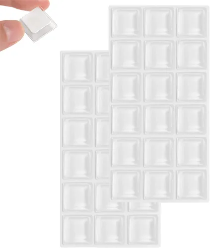 Vista 20 de Furnigear - Almohadillas antideslizantes para mesa de cristal, 3/4 pulgadas, almohadillas de goma autoadhesivas para tabla de cortar, muebles