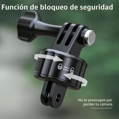 Vista 5 de Soporte magnético para correa de mochila con clip rápido y adaptador magnético, soporte para clip de correa de hombro y cinturón compatible
