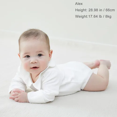 Vista 83 de pureborn Mameluco de algodón súper suave para bebés niños y niñas de 0 a 24 meses