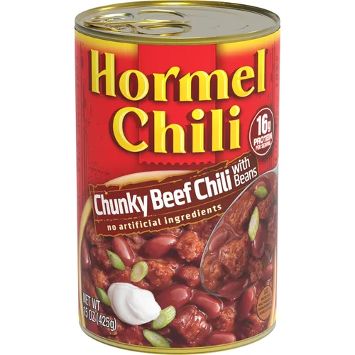 Vista 12 de Hormel Chili con frijoles, 25 onzas