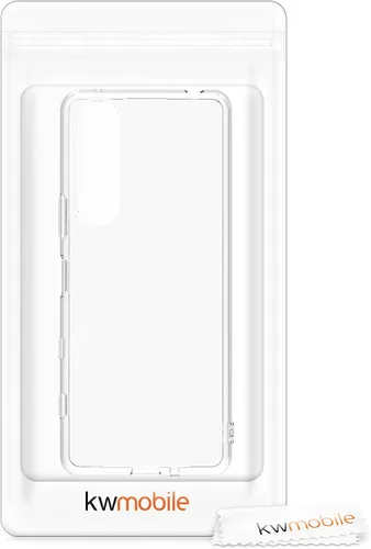 Vista 7 de kwmobile Funda compatible con Sony Xperia 5 III - Funda transparente suave delgada flexible TPU cubierta protectora del teléfono - Transparente