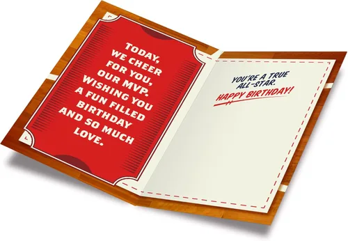 Vista 2 de Prime Greetings Tarjeta de cumpleaños para nieto, hecha en Estados Unidos, ecológica, cartulina gruesa con sobre premium de 5 x 7.75 pulgadas