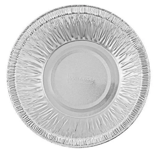 Vista 3 de Durable Embalaje de moldes de aluminio para tartas, tarta, 5.7 oz, 5 "diámetro X 1.25"h, plata, 1,000/cartón