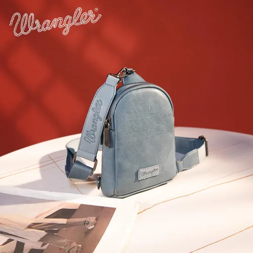 Vista 3 de Wrangler Crossbody Sling Bag Unisex Chest Bag