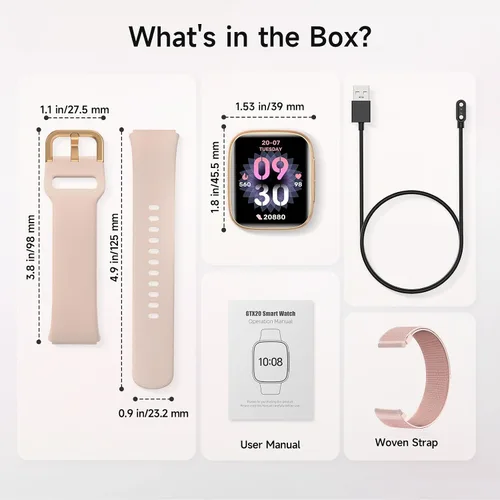 Vista 11 de Reloj inteligente para mujeres, pantalla AMOLED ultra clara de 1.85 pulgadas, smartwatch compatible con iPhone/Samsung/Android, rastreador