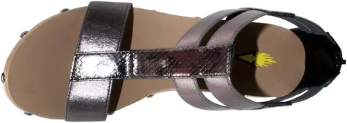 Vista 4 de Volatile Zayanta Sandalias casuales para mujer, color plateado