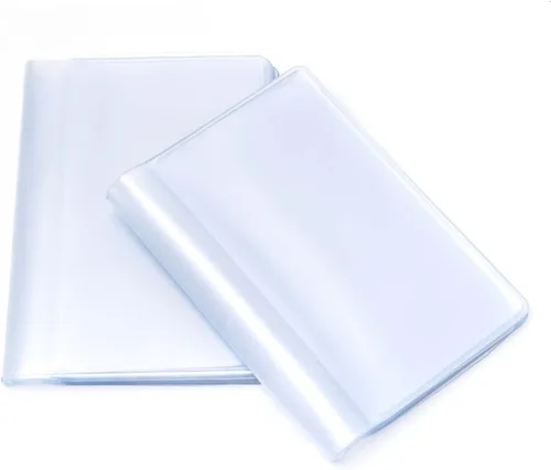 Vista 2 de 2 piezas de plástico de la cartera inserta el titular de la tarjeta de crédito con 10 páginas 20 ranuras, transparente, Transparente, Cartera