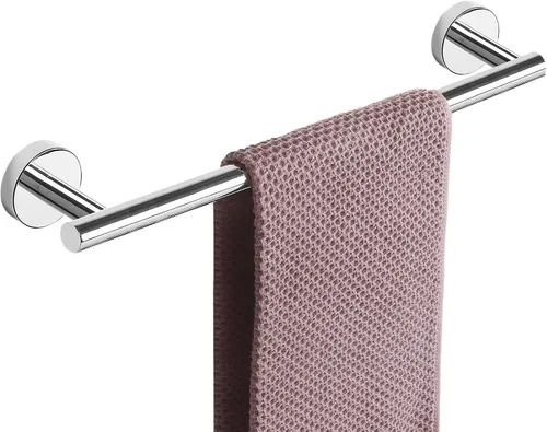 Vista 32 de NearMoon - Barra para toallas de baño, accesorios de baño de acero inoxidable, para toalla de ducha para baño, soporte de toalla montado en la pared