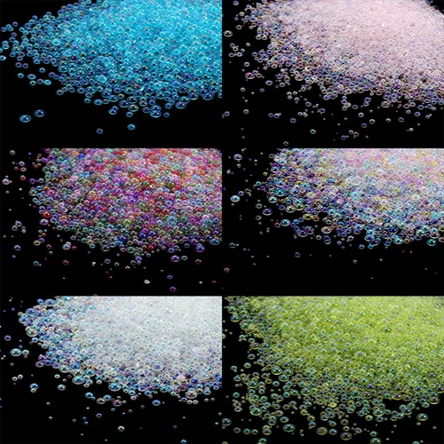 Vista 5 de Mini bolas de cristal de 0.4 a 0.118 in, relleno de resina epoxi para bricolaje, moldes de silicona, rellenos de decoración de arte de uñas
