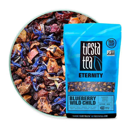 Vista 5 de Tiesta Tea Mezcla de té de hierbas con mango y piña y arándanos hibisco (16 oz)