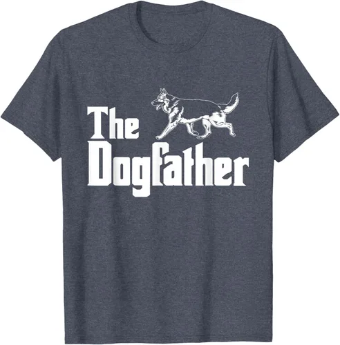 Vista 57 de The Dogfather Pastor Alemán - Camiseta de regalo divertida, Negro, S