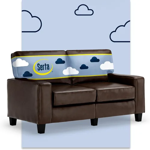 Vista 58 de Serta Palisades Sofás Tapizados para Sala, Sofá de Diseño Moderno, Tela, Beige