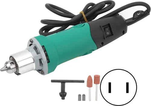Vista 6 de Jeanoko HT2419 - Juego de amoladora eléctrica de corte de jade de grado industrial, amoladora angular inalámbrica con mandril de control
