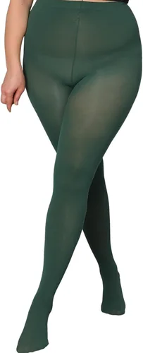 Vista 11 de DancMolly Medias de Talla Grande para Mujer, Pantimedias de Control Semiopacas de Nylon de Cintura Alta