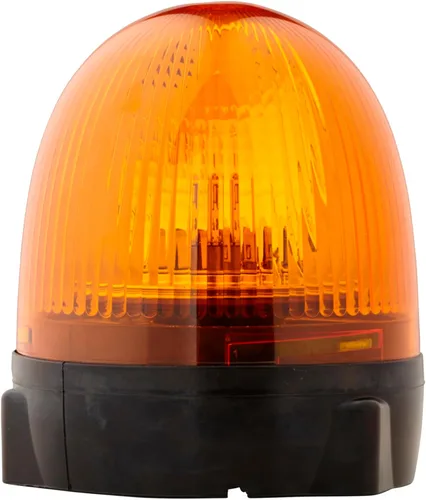 Vista 3 de HELLA 009506201 KL Rotacompact - Luz de advertencia de baliza de montaje fijo, patrones giratorios, 12 V, ámbar