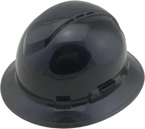 Vista 23 de Texas America Safety Company Casco duro RIDGELINE de ala completa con ajuste de perilla de 6 puntos y bolsa