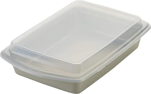 Vista 9 de Rachael Ray El juego de utensilios antiadherentes para hornear sin agarres incluye molde antiadherente para pan, moldes para hornear, moldes