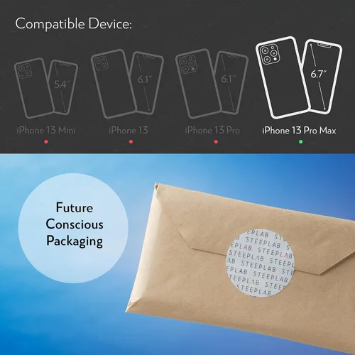 Vista 7 de SteepLab Funda con resaltador de neón para iPhone, funda Grippy Jelly con bolsillos protectores de aire (azul azul celeste, iPhone 13 Pro Max)