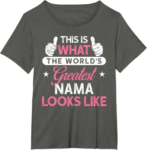 Vista 12 de Camiseta Nama para mujer: camiseta de nama más grande del mundo Negro