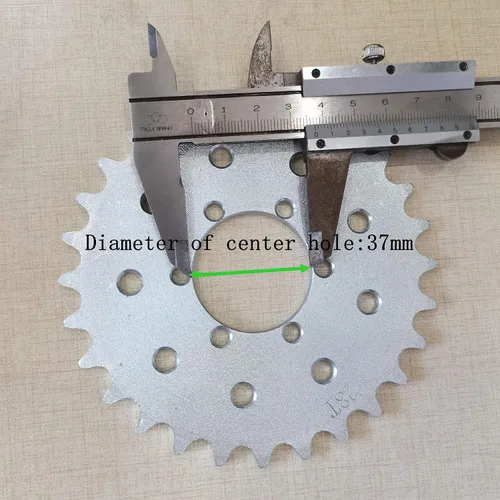 Vista 6 de Piñón multifuncional de 28 dientes de alto rendimiento para cadena 415/415H - Motor de gas Motor Motorizado Bicicleta