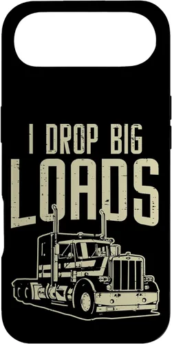 Vista 27 de I Drop Big Loads Semi Truck Truck Driver Trucker - Funda de regalo para iPhone 17