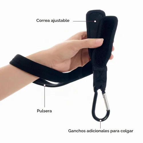 Vista 4 de Momcozy - Correa ajustable para cochecito de bebé con correa de muñeca de seguridad