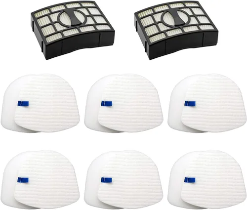 Vista 8 de Lemige Piezas de repuesto para filtros de vacío Shark Navigator Zero-M Lift-Away ZU560 ZU560C ZU561 ZU562 ZU572 UV650 UV725, 2 filtros de poste + 4