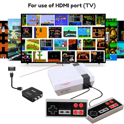 Vista 6 de Retro Classic Game ConsoleClassic Video Games System Built-in 620 Games and 2 Classic Edition ControllersAv and HDMI Output Plug and PlayRetro Toys