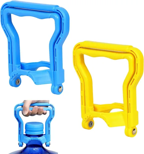 Vista 9 de Paquete de 2 asas de botella de agua resistentes de 5 galones, elevación de doble modo para una o dos personas, agarre ergonómico para un fácil