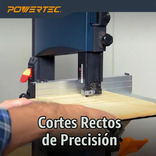 Vista 6 de POWERTEC BS900RF Rip Fence para sierra de cinta para madera POWERTEC BS900 con abrazadera ajustable. Para tamaño de mesa de trabajo 11-1 / 8 "a