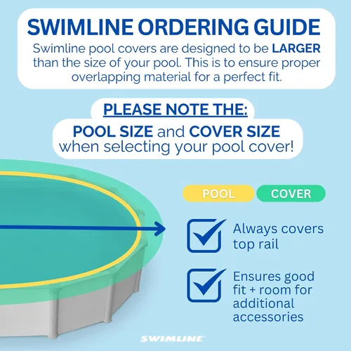 Vista 5 de Swimline Hydrotools Ripstopper - Cubierta resistente de 16 x 28 pies, color verde/negro, con cabrestante y cable, protección ultravioleta