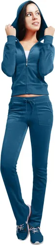 Vista 4 de NE People - Conjunto para mujer, casual, de terciopelo con cremallera, talla S-3XL