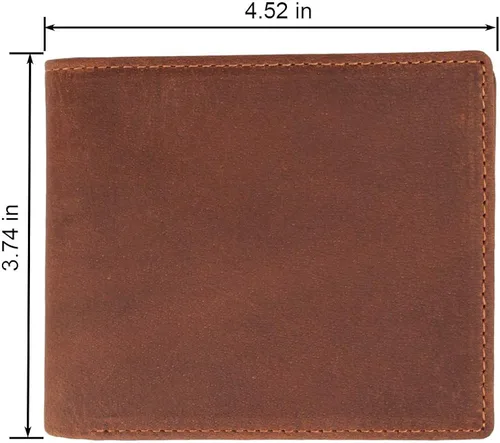 Vista 5 de awofer - Billetera de piel para hombre, el regalo perfecto para hombre, regalo del día del padre, regalos para papá, hijos
