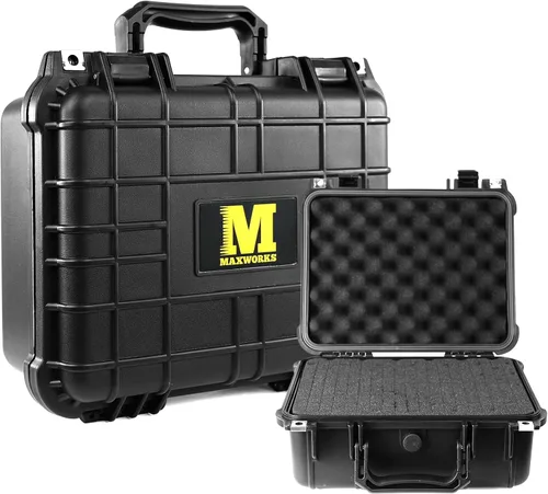 Vista 10 de MaxWorks 51015 Funda rígida impermeable IP67 – Interior de espuma protectora, se adapta a artículos de 8.5 x 6 x 3.9 pulgadas – Almacenamiento