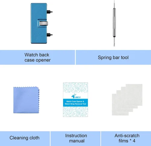 Vista 7 de Watch Battery Replacement Kit, Watch Back Remover for Rotate Open Watch Cover, Watch Opening Tool, Watch Strap Removal, Watch Case Opener with
