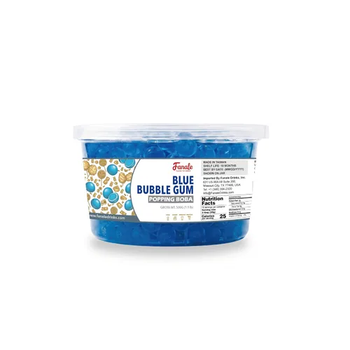 Vista 8 de Popping Bursting Boba Juice Ball - Blue Bubble Gum Flavor FPB026