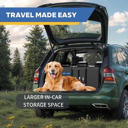 Vista 7 de Organizador Colgante para Asiento Trasero con Bolsas de Almacenamiento Grandes Cuero PU, Gran Capacidad Correas Ajustables, Impermeable