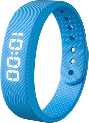 Vista 8 de Gosasa Reloj deportivo digital LED ligero resistente a salpicaduras podómetro con alarma vibratoria USB recargable pulsera de silicona para hombres