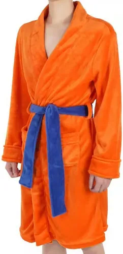 Vista 4 de Anime Dragon Robe Bathrobe Anime Pajamas Onesie for Mens One-Piece Costume Men Bath Robe Soft Long Bathrobes Cosplay
