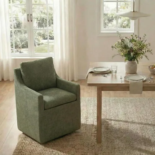 Vista 15 de KISLOT Juego de 1 sillas de comedor tapizadas con funda lavable