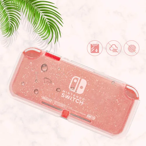 Vista 7 de Moxiaomo - Carcasa protectora para Nintendo Switch Lite (2 unidades, incluye protector de pantalla y brillantes)