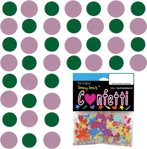 Vista 57 de Confetti Circle 1/4" Negro, Azul Marino Combo - 2 bolsas de media onza (1 oz) (8550/9971)