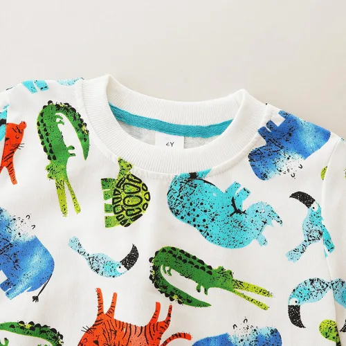 Vista 11 de Bumeex Sudaderas con cuello redondo para niños de 2 a 7 años