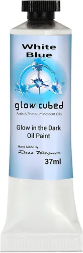 Vista 46 de Pintura al óleo profesional que brilla en la oscuridad Artista Pintura al óleo luminiscente fosforescente autoluminosa Glow Cubed