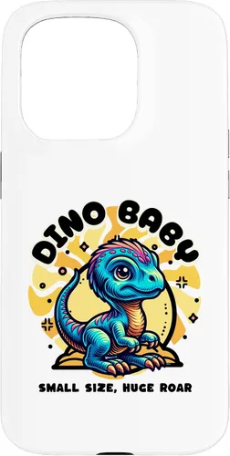Vista 14 de Cute Dino Baby Cartoon Illustration for Kids Case for iPhone 17